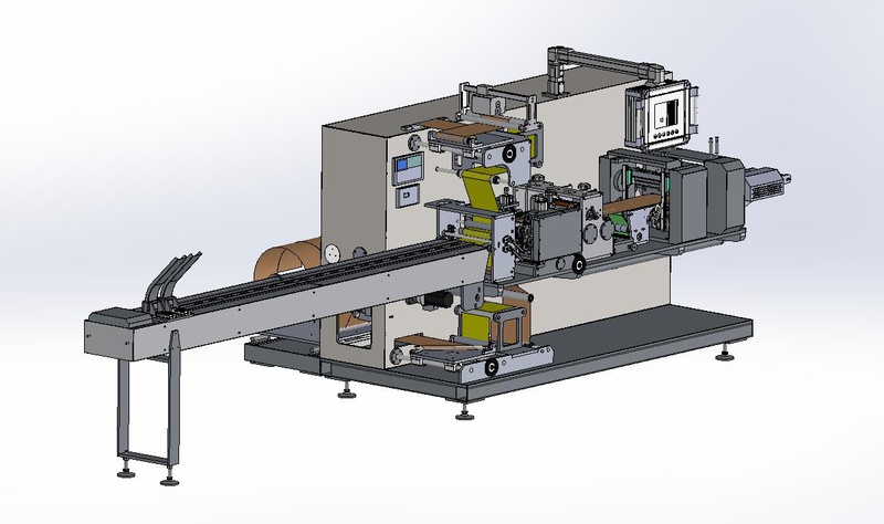 Máquina empacadora de parches con sellado en los cuatro lados jc400, vista 10